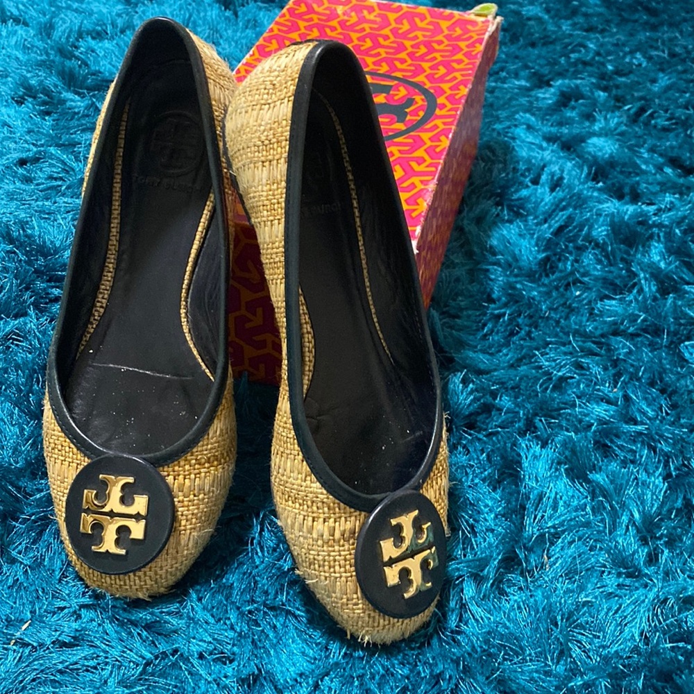 Tory Burch rattan shoes